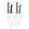 Dildo kulki analne na przyssawce orgazm niebieski 12,5 cm 